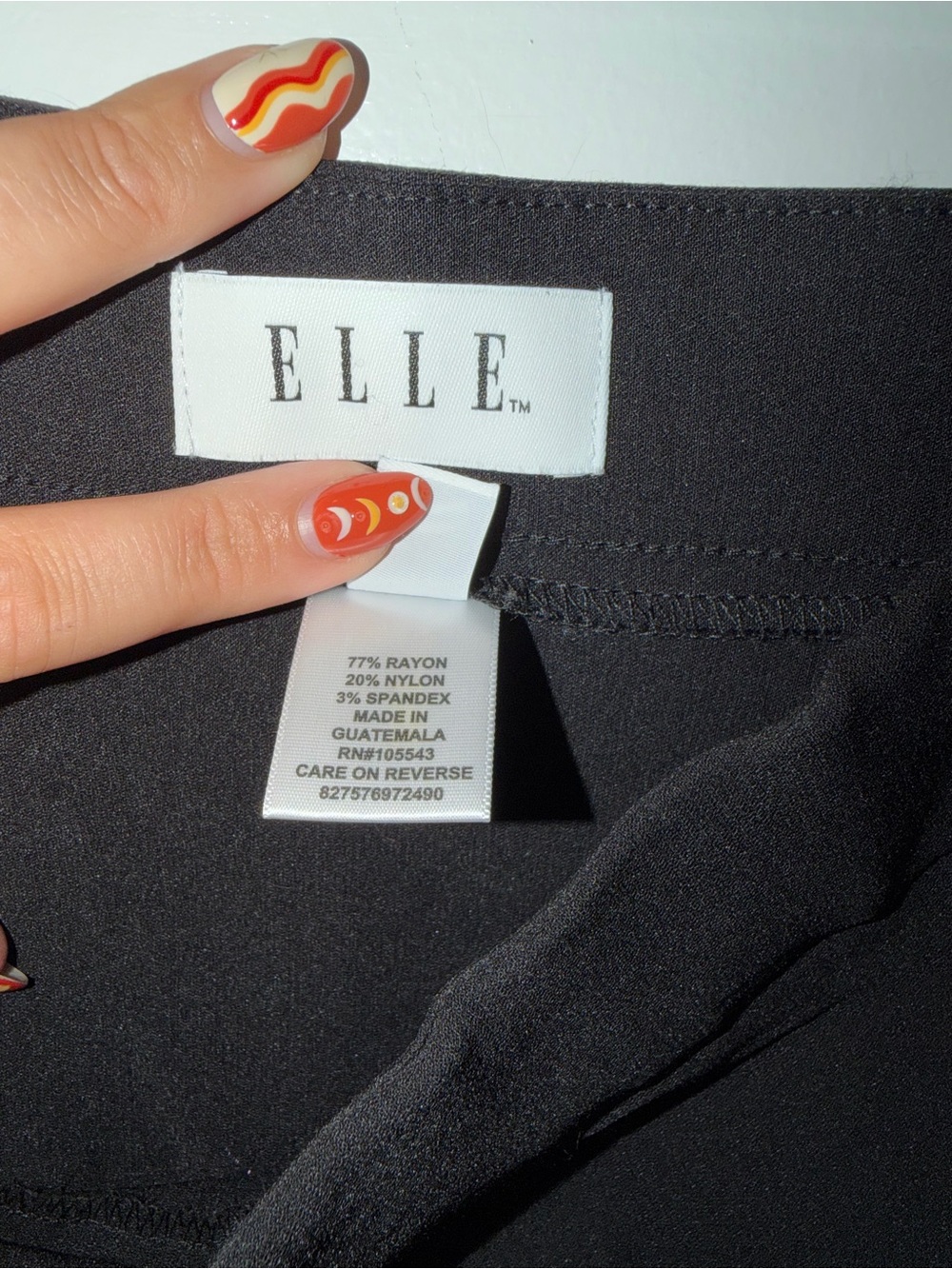 Elle Black Pull On Pencil Skirt — Women's Workwear - Picture 5 of 5